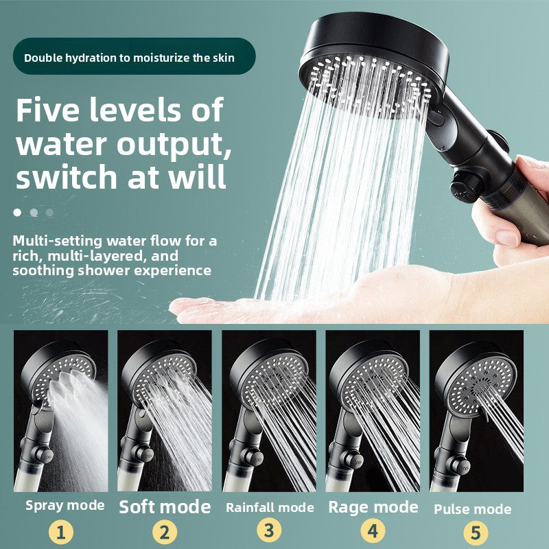 Chuveiro com filtro de alta pressão HydroJet™ com 5 modos