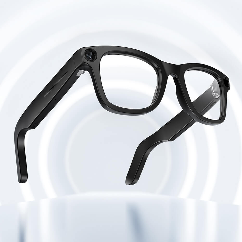 Óculos com câmera inteligente AI AuraLens™ de 8 MP