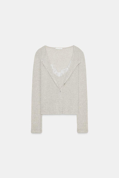 FIERA™ Lace Combination Jacket Top