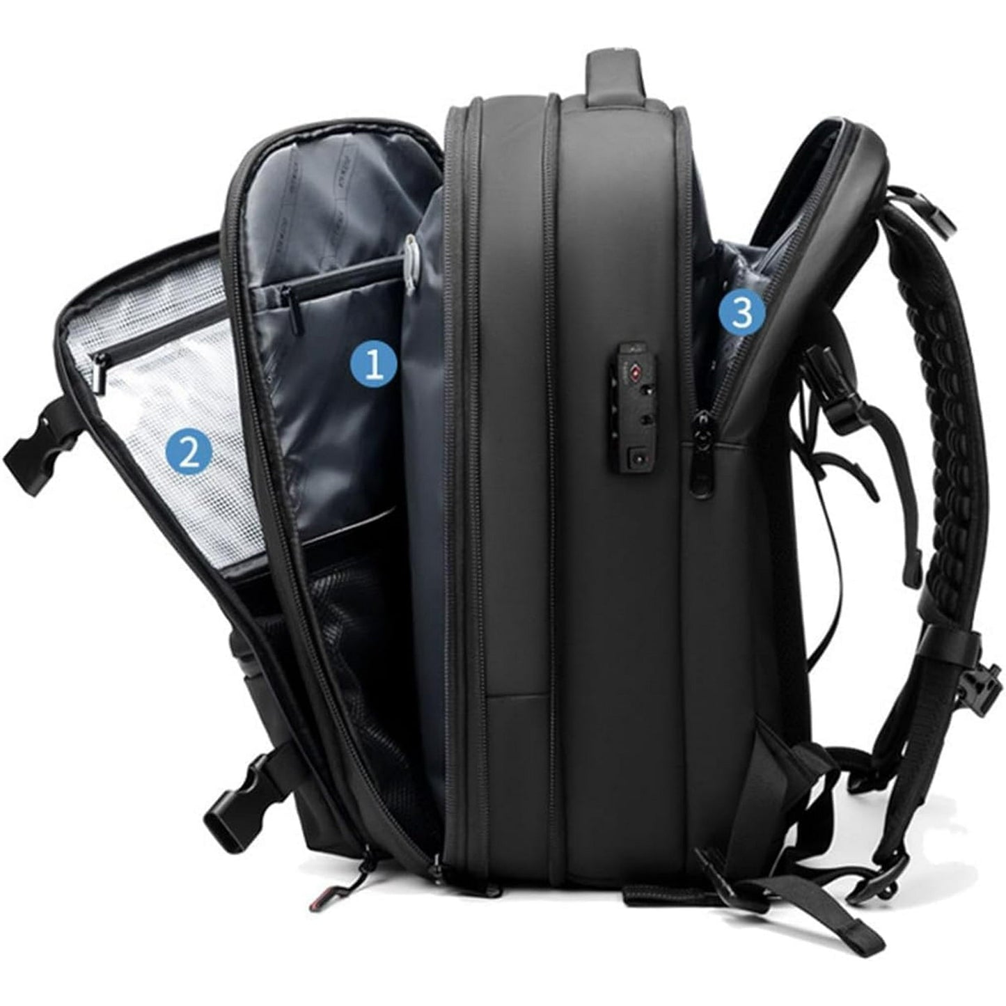 Mochila de compressão a vácuo TravoPack™ com grande capacidade