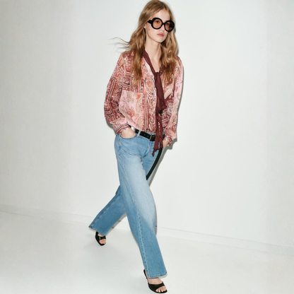 ג'ינס רחב גזרה נמוכה של ADIRA™