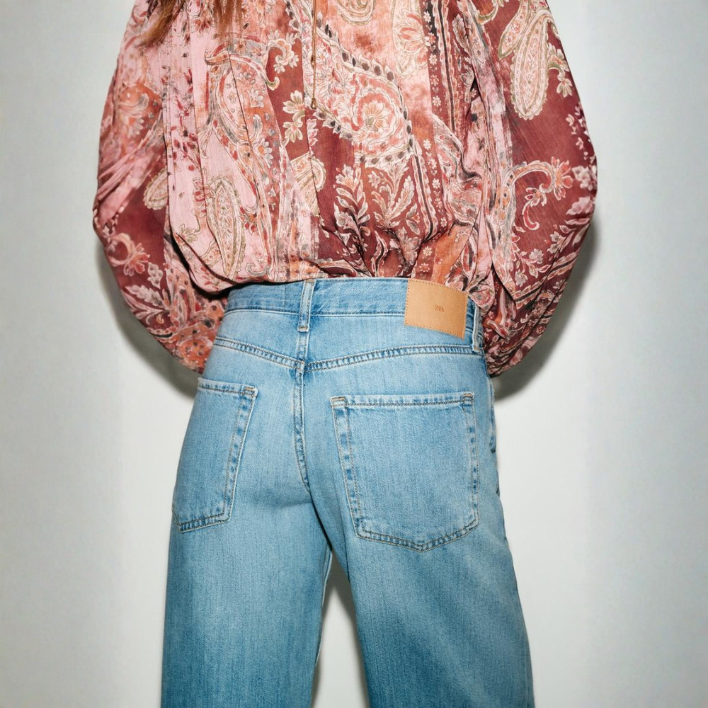 ג'ינס רחב גזרה נמוכה של ADIRA™