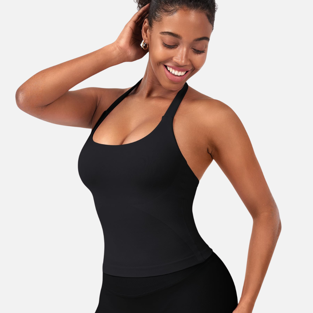 גופיות VANTA™ Halter Impact עם חזיות מובנות