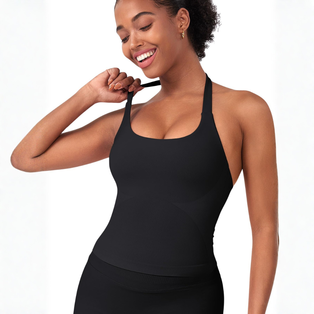 גופיות VANTA™ Halter Impact עם חזיות מובנות