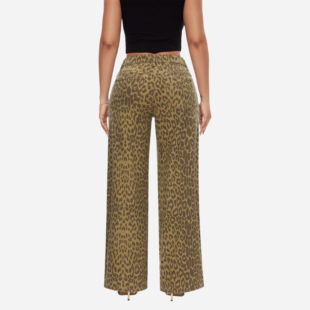 ג'ינס רחב בגזרה בינונית-נמוכה של MODEVA™‎