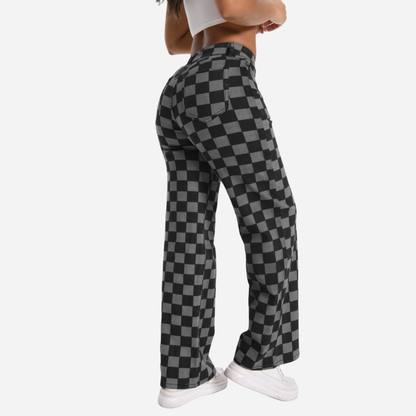 ג'ינס רחב בגזרה בינונית-נמוכה של MODEVA™‎