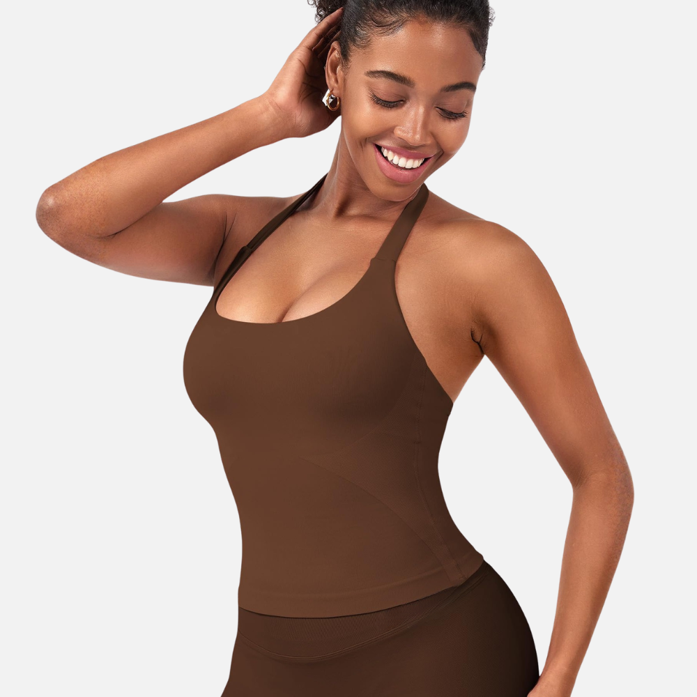 גופיות VANTA™ Halter Impact עם חזיות מובנות