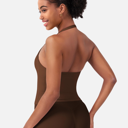 גופיות VANTA™ Halter Impact עם חזיות מובנות