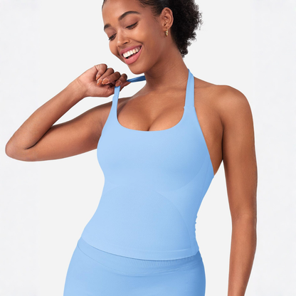 גופיות VANTA™ Halter Impact עם חזיות מובנות