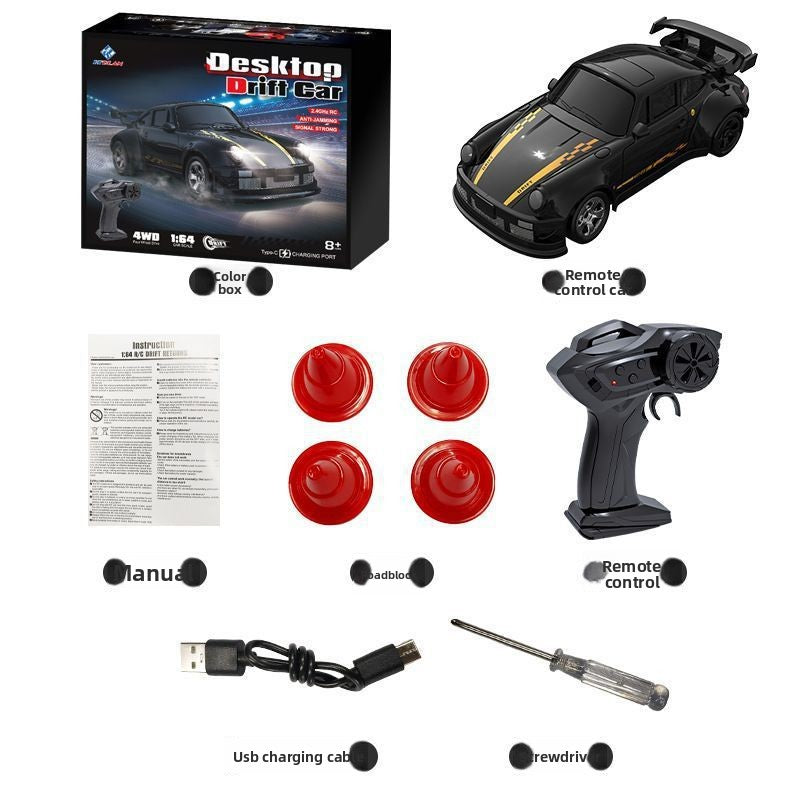 DriftMaster™ Mini RC Carro de corrida de alta velocidade para mesa