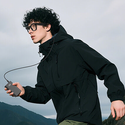 Óculos com câmera inteligente AI AuraLens™ de 8 MP