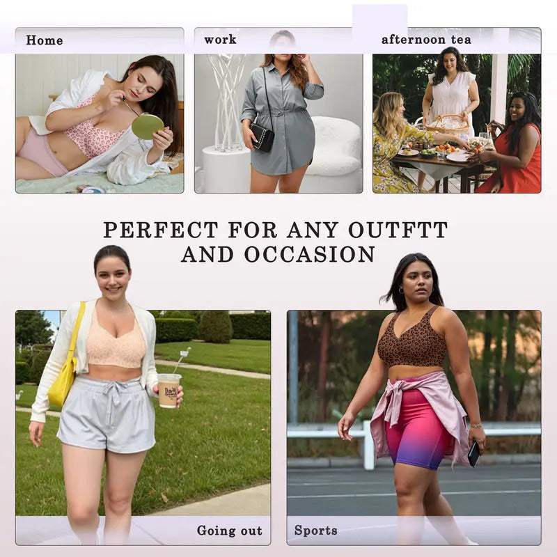 חזייה ללא ברזלים עם כיסוי מלא של ELORIA™ ג'לי קומפורט